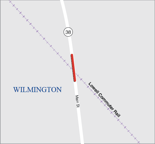 WILMINGTON: BRIDGE REPLACEMENT, W-38-002, ROUTE 38 (MAIN STREET) OVER THE B&M RAILROAD